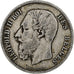 Bélgica, Leopold II, 5 Francs, 1871, Brussels, Prata, VF(30-35)