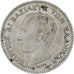 Grecia, George I, 20 Lepta, 1883, Paris, Plata, MBC+, KM:44