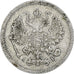 Rusland, Nicholas II, 10 Kopeks, 1905, Saint Petersburg, Zilver, FR+, KM:20a.2