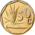 South Africa, 50 Cents, 1995, Centurion, BU, Bronze Plated Steel, MS(65-70)