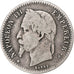 France, Napoléon III, 50 Centimes, 1867, Strasbourg, Argent, TB, Gadoury:417