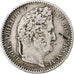 Francia, Louis-Philippe, 25 Centimes, 1847, Paris, Plata, MBC, Gadoury:357