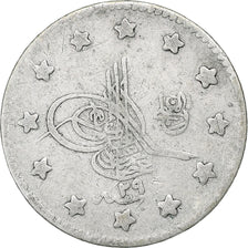 Empire ottoman, Abdul Hamid II, Kurus, AH 1293/1903, Constantinople, Silver