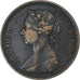 Royaume-Uni, Victoria, 1/2 Penny, 1890, Londres, Bronze, TB+, KM:754