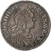 Francia, Louis XIV, 1/12 Ecu à la mèche courte, 1644, Paris, Argento, MB+