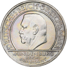 Duitsland, Weimarrepubliek, 3 Mark, Weimar Constitution, 1929, Berlin, Zilver