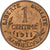 Francia, Centime, Daniel-Dupuis, 1911, Paris, Bronzo, BB+, Gadoury:90, KM:840