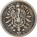 Niemcy, Wilhelm I, Mark, 1875, Berlin, Srebro, VF(20-25), KM:7