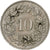 Switzerland, 10 Rappen, 1957, Bern, Copper-nickel, EF(40-45), KM:27