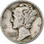 États-Unis, Dime, Mercury, 1941, Philadelphie, Argent, TB+, KM:140