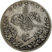 Empire ottoman, Abdul Hamid II, 5 Qirsh, 1906, Constantinople, Argent, TB+