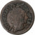 Francia, Louis XIII, Double Tournois, 1642, La Rochelle, Cobre, BC+, Gadoury:12