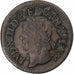 Francia, Louis XIII, Double Tournois, 1642, La Rochelle, Rame, MB+, Gadoury:12