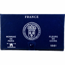 Francia, Coffret 1 c. à 50 frs., 1981, Monnaie de Paris, FDC, N.C., FDC