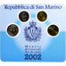 San Marino, 20 Cents to 2€, FDC, 2002, Rome, MS(65-70)