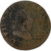 França, Louis XIII, Double Tournois, 1628, Cobre, F(12-15), Gadoury:8