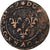 Francia, Louis XIII, Double Tournois, 1639, Cobre, BC+, Gadoury:11