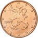 Finland, Euro Cent, 1999, Vantaa, Copper Plated Steel, MS(63), KM:98