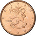 Finland, 5 Euro Cent, 2000, Vantaa, Copper Plated Steel, MS(63), KM:100