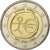 Cyprus, 2 Euro, Union économique et monétaire, BU, 2009, Vantaa, Bi-Metallic