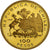 Chile, 100 Pesos, 1968, Santiago, Proof, Złoto, MS(60-62), KM:185