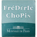 Francia, 1-1/2 Euro, Frédéric Chopin, Prueba, 2005, Monnaie de Paris, Plata