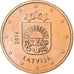 Latvia, 5 Euro Cent, BU, 2014, Karlsruhe, Copper Plated Steel, MS(65-70)