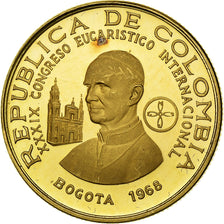 Colombie, 100 Pesos, Int. Eucharistic Congress, 1968, Bogota, BE, Or, SUP