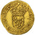 France, Henri III, Écu d'or au soleil, 1577, Rouen, Gold, AU(50-53)