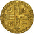 França, Henri II, Double Henri d'or, 1553, Saint-Lô, Buste D, Dourado