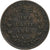 INDIA - BRITANNICA, William IV, 1/4 Anna, 1835, Bombay, Rame, BB, KM:446.1