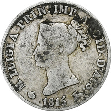 Duchy of Parma, Maria Luigia, 5 Soldi, 1815, Milan, Silber, S, Gadoury:IT36