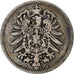 Deutschland, Wilhelm I, Mark, 1875, Frankfurt, Silber, S+, KM:7