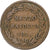 Papal States, Gregory XVI, 1/2 Baiocco, 1835, Bologna, Copper, VF(30-35)