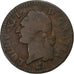 Francia, Louis XVI, Sol, 1784, Bordeaux, Cobre, BC+, Gadoury:350