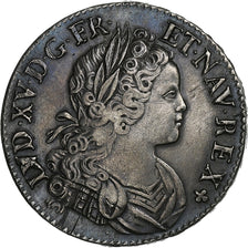 Francja, Louis XV, Écu de France-Navarre, 1718, Paris, Srebro, AU(50-53)