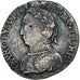 Francia, Charles IX, Teston aux 2 C couronnés, 1562, La Rochelle, Plata, BC+