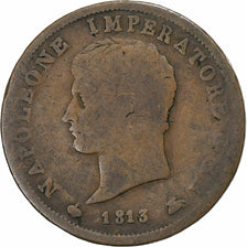 Kingdom of Italy, Napoleon I, Soldo, 1813, Milan, Copper, VF(20-25)