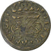 Denemarken, Frederik IV, 2 Skilling, 1715, Billon, ZF, KM:4