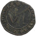 County of Cambrai, Jean de Monluc, 6 Deniers, 1588, Cambrai, Copper, VF(30-35)