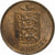 Guernesey, Double, 1903, Heaton, Bronze, SUP, KM:10