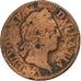 France, Louis XV, Sol à la vieille tête, 1770, Lille, Copper, VF(20-25)