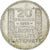 France, 20 Francs, Turin, 1938, Paris, Silver, AU(50-53), Gadoury:852, KM:879