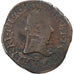 France, Henri III, Double Tournois, 1584, Tours, Copper, VF(20-25), Gadoury:455