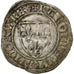 France, Charles VI, Blanc Guénar, 1389-1422, Paris, Billon, VF(30-35)