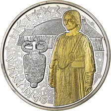 Andorra, 10 Diners, Viking Woman, 2008, Proof, Prata, MS(65-70), KM:409