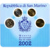 San Marino, 20 Cents to 2€, FDC, 2002, Rome, n.v.t., FDC