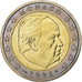 Monaco, Rainier III, 2 Euro, 2001, Monnaie de Paris, Bi-Metallic, UNC-