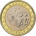 Monaco, Rainier III, Euro, 2001, Monnaie de Paris, Bi-Metallic, UNC-