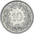 Moneda, Suiza, 10 Rappen, 1962